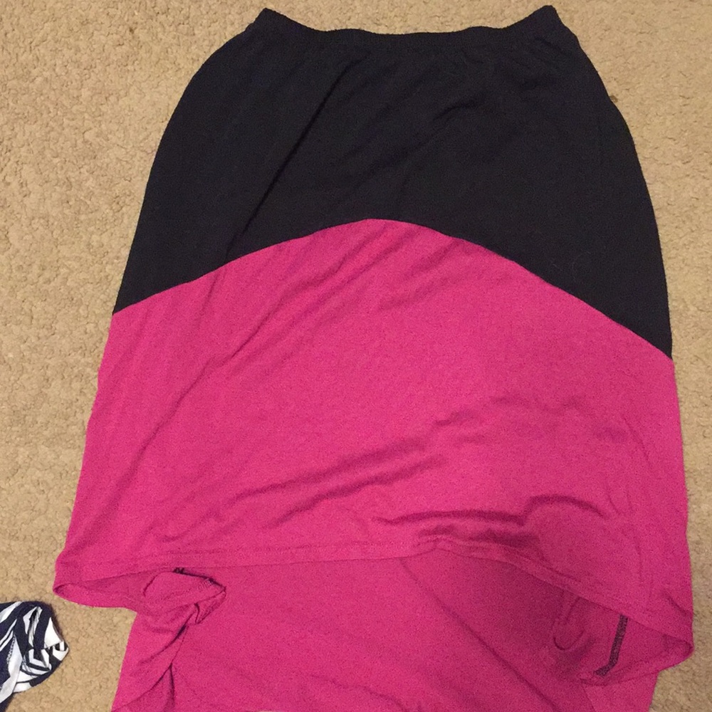 Juniors high low skirt
